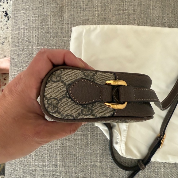 ** Pre-Loved ** Gucci GG Supreme Mini  Ophidia Cross Body Camera Bag - Picture 4 of 10